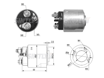 Starter Solenoid Switch ZM-2492,AS-PL-SS3108P,PEUGEOT-9641649480,VALEO-494815,494815