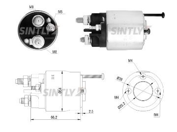 Starter Solenoid Switch ZM-2496,AS-PL-SS3035,CARGO-236269,ERA-227175,VALEO-594658,CED5232,WAI-66-9456,WOODAUTO-SND12645