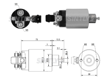 ZM-2695,MITSUBISHI-M371BA2673,M371BA2673,AS-PL-UD14456SS(ZM),UD16236SS,BOSCH-1.987.BE2.013,1987BE2013,KRAUF-SSM2673