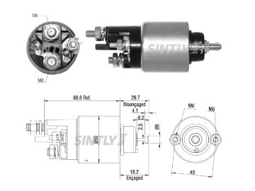 Starter Solenoid Switch ZM-2708,ERA-227921,AS-PL-SS6089P,UD16239SS,DENSO-4280004600,DNS968