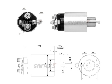 Starter Solenoid Switch ZM-2795,AS-PL-UD14462SS(ZM),UD16249SS