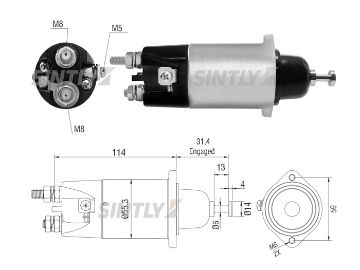 Starter Solenoid Switch ZM-2898,HINO-28150-1452,MITSUBISHI-M371X20171,M700307,SB201,SAWAFUJI-1350-079-0109,