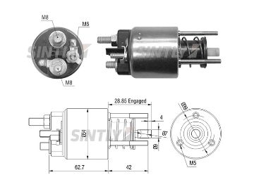 Starter Solenoid Switch ZM-3395,AS-PL-SS4001,CARGO-138477,ERA-227219,MAGNETI MARELLI-85541717,636 024 04,WAI-66-9308-1,WOODAUTO-SND1610