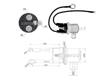 Starter Solenoid Switch ZM-3428,AS-PL-UD16278SS,MITSUBISHI-M009T80472,M9T80472