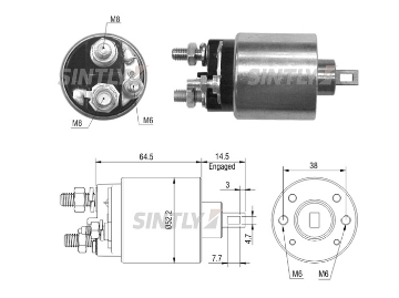 Starter Solenoid Switch ZM-3484,AS-PL-SS9218P,ERA-227228,LUCAS INDIEL-230890,35640890,K01231,PRESTOLITE-230890,35640890,35641240