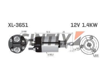 Starter Solenoid Switch ZM-3651,WAI-66-9321,WPS-669321,Cargo-133566,FIAT-9941308,9942333,MAGNETI MARELLI-85540471