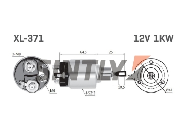 Starter Solenoid Switch ZM-371,Unipoint-SNLS221,WAI-138877-W,WOODAUTO-SND14612,AS-PL-SS0021,BOSCH-0 001 106 011,FORD-95FB-11000-BC,96FB-11000-ME,1027772,1067622,MAZDA-95FB 11000 BD