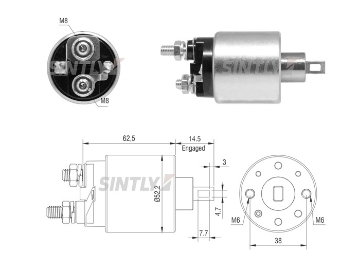 Starter Solenoid Switch ZM-3710,AS-PL-SS2058P,UD02473SS,CARGO-239907,GHIBAUDI-E9023,KRAUF-SSH9907