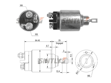 Starter Solenoid Switch ZM-372,WAI-66-91101,CARGO-139075,ERA-227258,WOODAUTO-SND12575,BOSCH-2339304007,2339304019,2.339.304.007,2.339.304.019,2.339.304.023