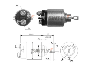 Starter Solenoid Switch ZM-373,WAI 66-91185,WOODAUTO-SND11029,BOSCH-0001116001,2339304025,CARGO-230848,ERA-227261,MAGNETI MARELLI-AME0012