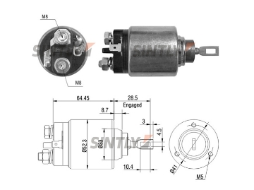 Starter Solenoid Switch ZM-374,WAI -66-91171,CARGO-139019,ERA-227264,BOSCH-2.339.304.003,2339304003,RENAULT-7701042468