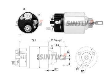 Starter Solenoid Switch ZM-377,AS-PL-UD15716SS,BOSCH-2339304008,2.339.304.008,CITRO?N-583669,ERA-227267,PEUGEOT-583669,583669