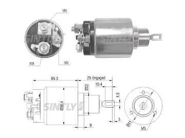 Starter Solenoid Switch ZM-3775,ERA-227269,NISSAN-23343-99B00,AS-PL-UD16310SS,BOSCH-0331303164,0.331.303.164,2.339.303.317,0.001.107.011