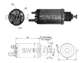 Starter Solenoid Switch ZM-3805,WAI 66-8404,WOODAUTO-SND1267,ERA-227274,AS-PL-SS1142P,CARGO-231927,DELCO-10465053