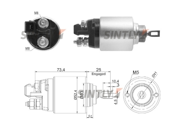 Starter Solenoid Switch ZM-382,BOSCH-F.000.SH0.216,F000SH0216,VW-5U0911023,5Z0911023