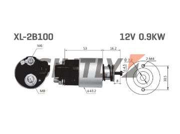 Starter Solenoid Switch ZM-391,WAI-66-9464,as-SS3058,CARGO-334128,HYUNDAI-36100-2B100,36100-2B100,36120-2B100,KIA-36100-2B100,VALEO-1195239,1195239