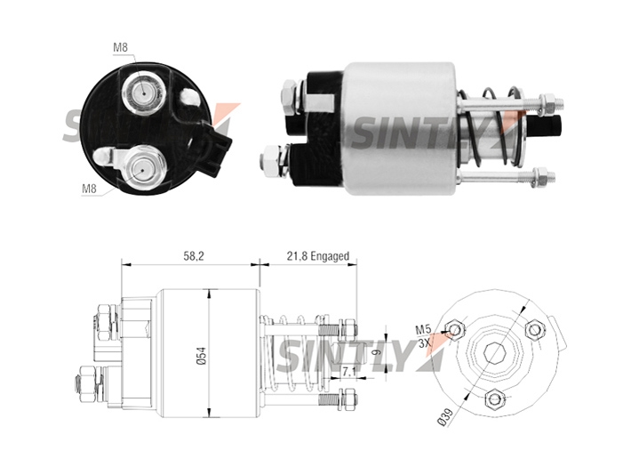 Starter Solenoid Switch ZM-397,ERA-227285,CARGO-237977,WOODAUTO-SND13035,DENSO-428000-0680,GHIBAUDI-E9005