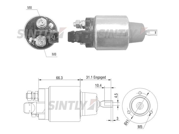 Starter Solenoid Switch ZM-3972,ERA-227286,VW-62911023,AS-PL-UD16317SS,BOSCH-6033AD0025,6033AD0026,6033AD1067