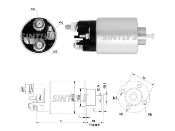 Starter Solenoid Switch ZM-3993,ERA-227291,FIAT-51782321,60817002,MITSUBISHI-M1T30071,M1T30072,OPEL-55353857