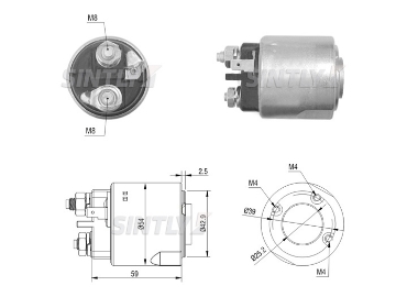 Starter Solenoid Switch ZM-4495,AS-PL-SS3016,CARGO-234778,CQ-CQ2030132,VALEO-594288,594288,WAI-66-9457,WOODAUTO-SND12611