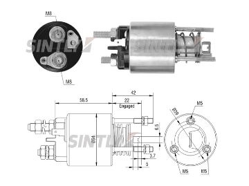 Starter Solenoid Switch ZM-4595,WAI -66-9313,WOODAUTO-SND1609,CARGO-137191,ERA-227079,LUCAS-063222900010,063223085010,063223303010