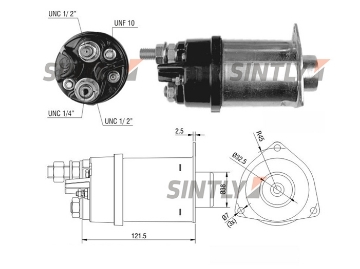 Starter Solenoid Switch ZM-465,WAI-66-146-1,WOODAUTO-SND12095,AS-PL-SS1126P,DELCO REMY-1115639,ERA-227340