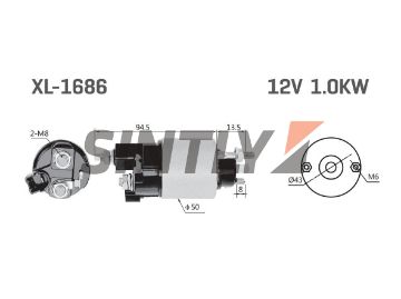 Starter Solenoid Switch ZM-4708,WAI-66-8224,HC-Cargo-136886,UNIPOINT-SNLS638,66-8221,WOODAUTO-SND12294,AS-PL-SS6018,DENSO-153400-1520,TOYOTA-28150110801,2815016160,2815040130