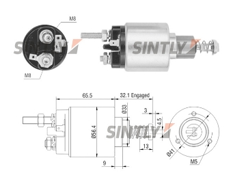 Starter Solenoid Switch ZM-476,WAI-66-9176-1,WOODAUTO-SND11001,AS-PL-S0601,UD15761SS,BOSCH-0001212213,0001212214