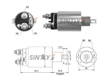 Starter Solenoid Switch ZM-484,AS-PL-SS9167P,BOSCH-F042011168,F.042.011.168,ERA-227374,LUCAS INDIEL-35640930,K01249,PRESTOLITE-35640930