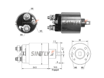 Starter Solenoid Switch ZM-485,AS-PL-SS9168P,ERA-227375,LUCAS INDIEL-230690,35640690,K01334,PRESTOLITE-35258370,35258730