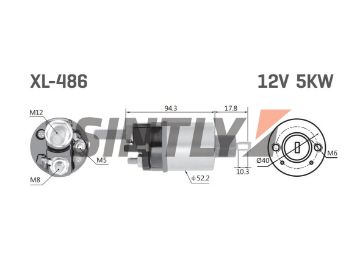 Starter Solenoid Switch ZM-486,ERA-35259730,1688615 C91,PRESTOLITE ELECTRIC-K01311,35640965,PRESTOLITE INDIEL-35640965