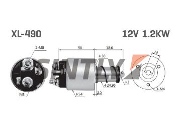 Starter Solenoid Switch ZM-490,WAI-66-9424,AS-PL-SS3013,CITROEN/PEUGEOT-96 187 250 80,5802 C9,75 491 723,5802 CG,96 087 192,VALEO-D6RA43,594118,