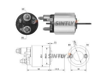 Starter Solenoid Switch ZM-493,ERA-227386,HC-Cargo-133151,VALEO-099378,594142,CED517,D9E31,D9E32,D9E44,D9E82,D9E83