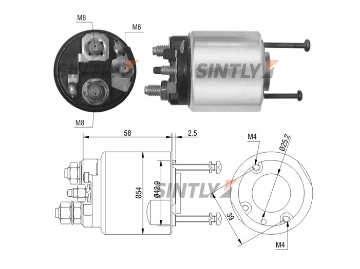 Starter Solenoid Switch ZM-495,CARGO-139476,ERA-227388,Cargo-139476,WAI-66-9448,WOODAUTO-SND12503,S-PL-S3022,SS3050