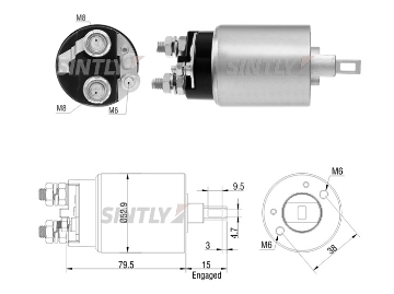 Starter Solenoid Switch ZM-4981,CARGO-235639,ERA-227396,KRAUF-SSH5639