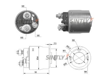 Starter Solenoid Switch ZM-498,AS-PL-SS3107P,CARGO-237686,ERA-227176,FORD-BG3A-11391-AA,BG3A-11391-AA,5S65-11000-AA