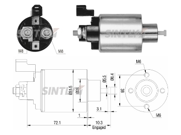 Starter Solenoid Switch ZM-4992,AS-PL-UD14491SS,UD16365SS,ERA-227398,MITSUBISHI-79873,M372X79873,79873