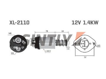 Starter Solenoid Switch ZM 5-619,KZATE-57.3708800