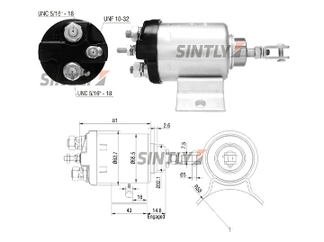 Starter Solenoid Switch ZM-506,WAI-66-91155,ERA-227404,WAPSA-237-21,AS-PL-SS9126P,BOSCH-9.000.453.004