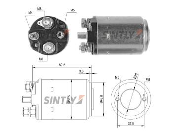 Starter Solenoid Switch ZM-515,AS-PL-SS9134P,BOSCH-9331451015,9000451001,9000451010,940113050082,AME0082,MWB25,229-38,