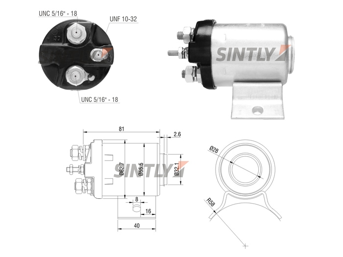 Starter Solenoid Switch ZM-519,ERA-227412,WAPSA-229-31,229-31,MPB50