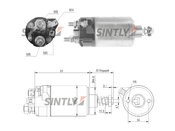 Starter Solenoid Switch ZM-525,CARGO-133141,ERA-227420,PSH-054.000.456,WOODAUTO-SND1193,BOSCH-0001211209,0001211210