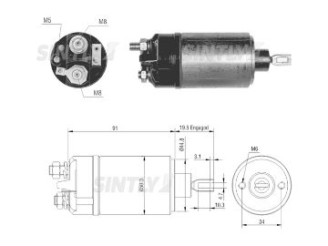 Starter Solenoid Switch ZM-526,BOSCH-0331302054,0.331.302.054,0.331.302.063,CARGO-130470,MAGNETI MARELLI-940113050092,WOODAUTO-SND1183