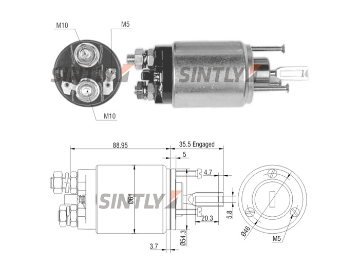 Starter Solenoid Switch ZM-549,ERA-227457,KRAUF-SBB0549,WILSON-60-15-6604,AS-PL-UD15820SS,BOSCH-9.000.083.014,9.000.083.030