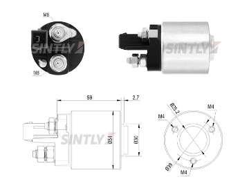 Starter Solenoid Switch ZM-5492,AS-PL-SS3017,CARGO-234388,CASCO-CSO15126,ERA-227459,VALEO-594391,CED5150,WOODAUTO-SND12492