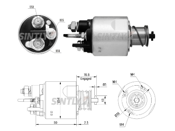 Starter Solenoid Switch ZM-5494,AS-PL-UD02826SS(VALEO),CARGO-235869,ERA-227460,VALEO-594610,594610,WOODAUTO-VAL594653