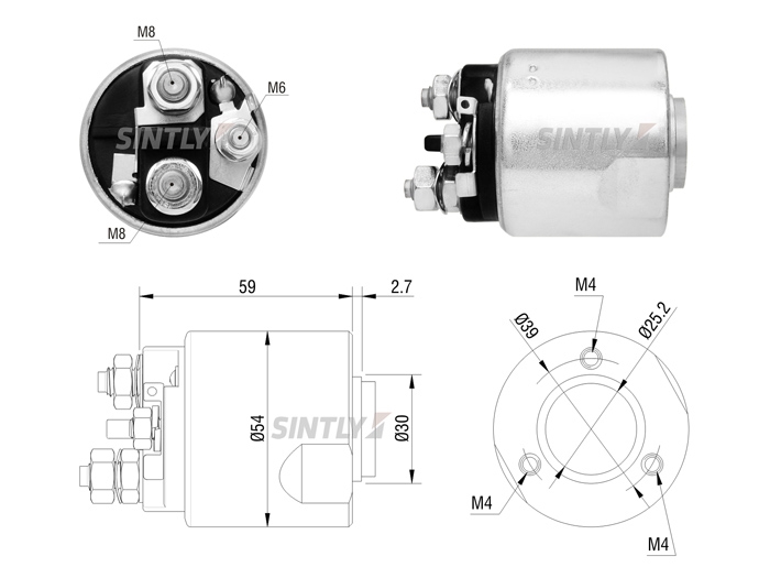 Starter Solenoid Switch ZM-5495,ERA-227461,VALEO-594401,594401