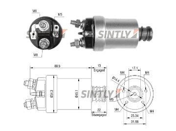 Starter Solenoid Switch ZM-561,ERA-227473,HC-Cargo-133178,VALEO-583079,DUCELLIER-583079,6183,6187,6203,6216