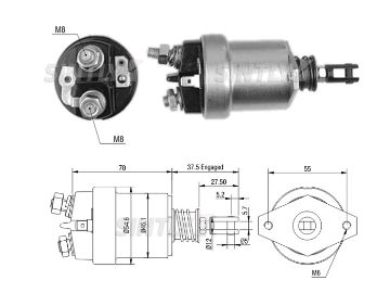 Starter Solenoid Switch ZM-567,WAI 66-91175,AS-PL-SS9141P,ERA-227478A,BOSCH-9330081034