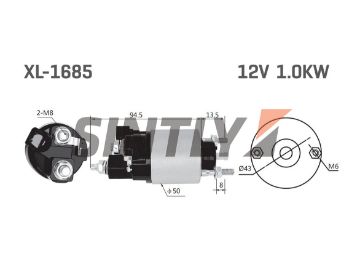 Starter Solenoid Switch ZM-5708,WAI-66-6787,Unipoint-SNLS640,Cargo-234992,Denso-1534001510,DENSO-153400-9520,Toyota-281500S020,2815022100,2815026190,2815037020,2815037050